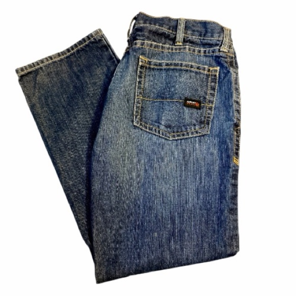 ARIAT Men's 10015166 Flame-Resistant M5 Slim Straight Jeans Size 38 x 32
